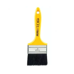 Brocha Economica Cerdas Naturales Negras Espesor Simple 3" Atlas