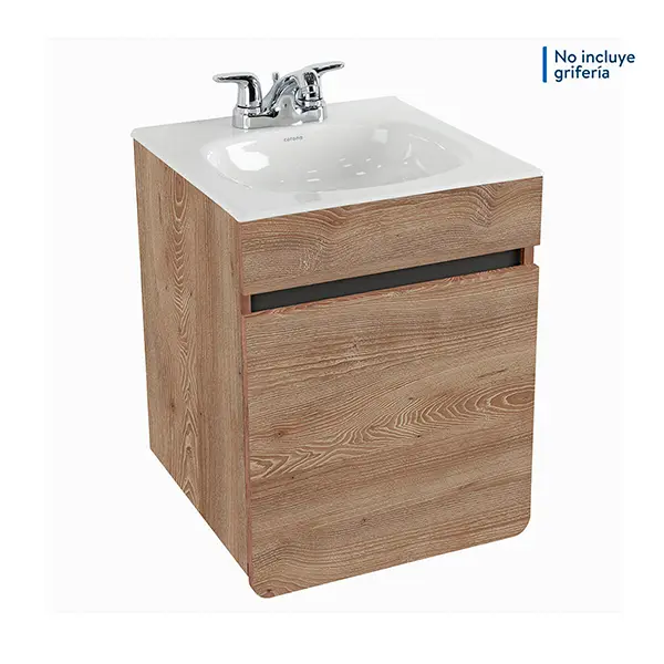 Mueble Aluvia Elevado Miel C/ Lavamanos 45X45 Corona